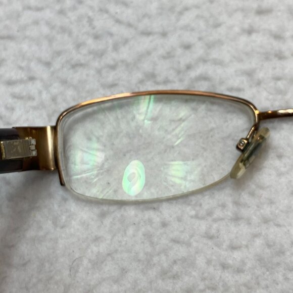 VINTAGE Gucci 2776 Eyeglasses Brown Metallic CCI 52-17-130 - Picture 10 of 15